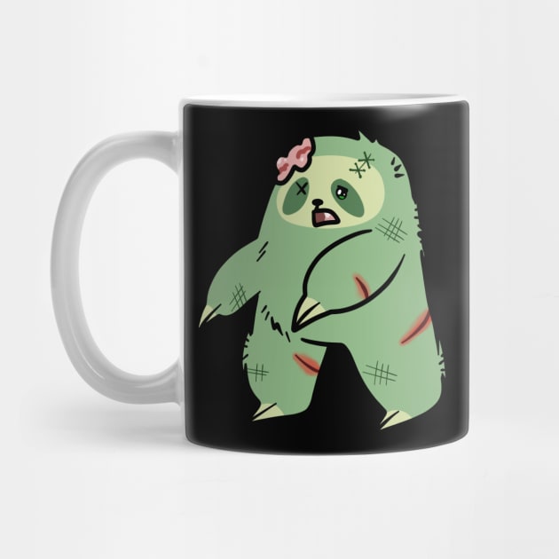 Cute Green Zombie Sloth by saradaboru